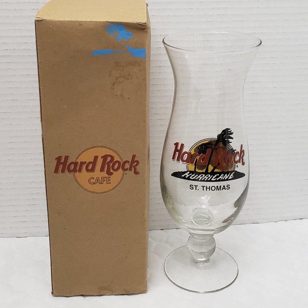 Hard Rock Cafe Hurricane St Thomas Glass